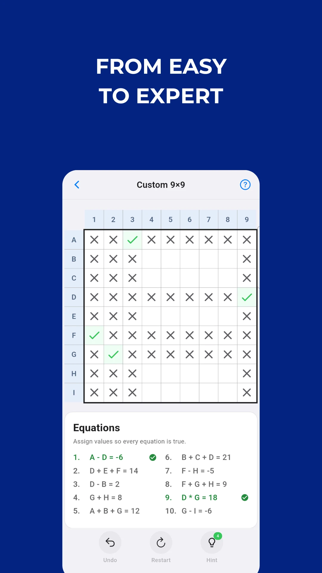 Unknowns: Math Logic Puzzle screenshot