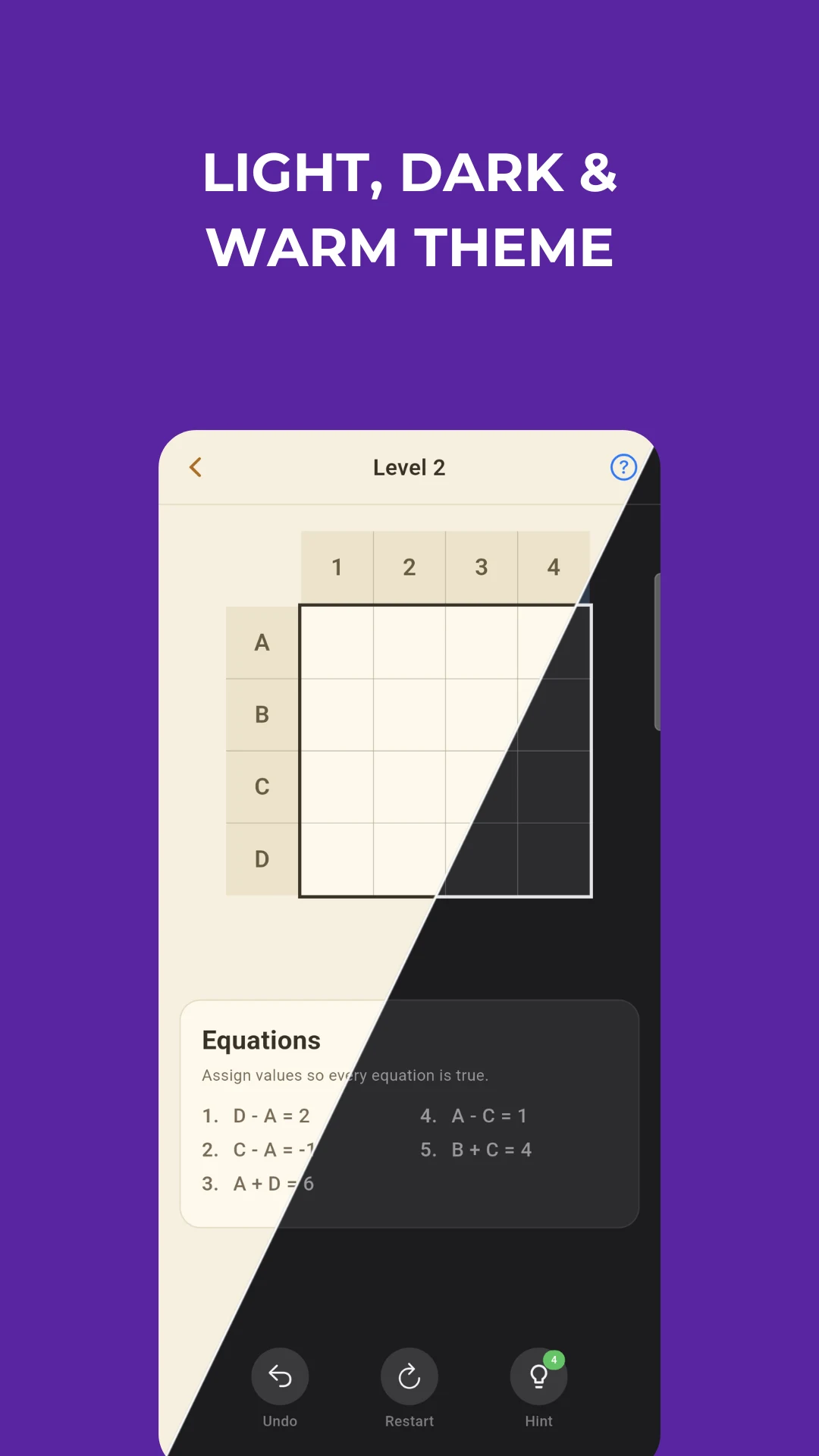 Unknowns: Math Logic Puzzle screenshot