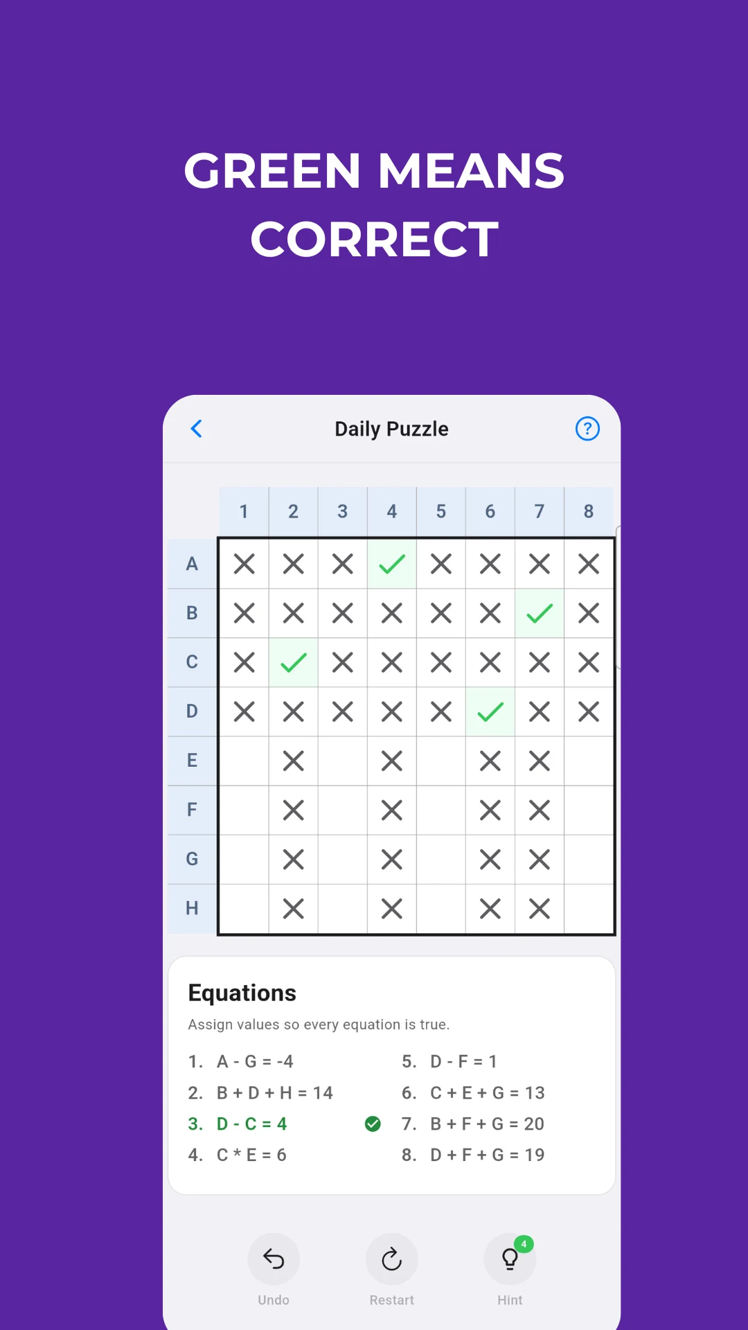 Unknowns: Math Logic Puzzle screenshot